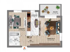 Padurea Baneasa, 2 camere bloc 2023, apartament premium in Greenfield Baneasa